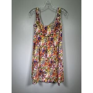 Nine West‎ Dress 2 Floral Mini Multicolor Scoop Neck Sleeveless Bloomcore Spring
